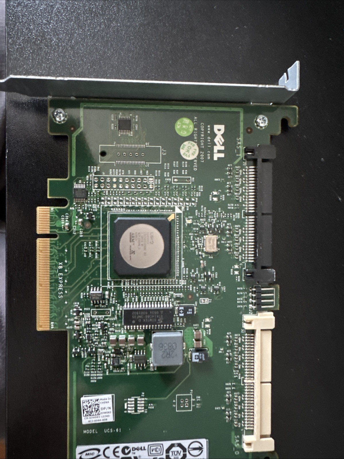 Dell LSI SAS LYK838 SAS6i/R 3Gbps HBA w/ LSI SAS1068E UCS-61