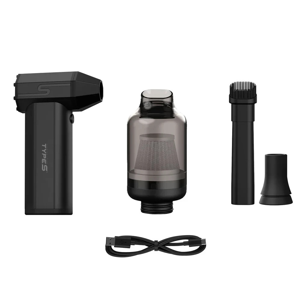 Type S 4-in-1 Electric Air Duster - Blower, Vacuum, Power Bank & LED Flashlight