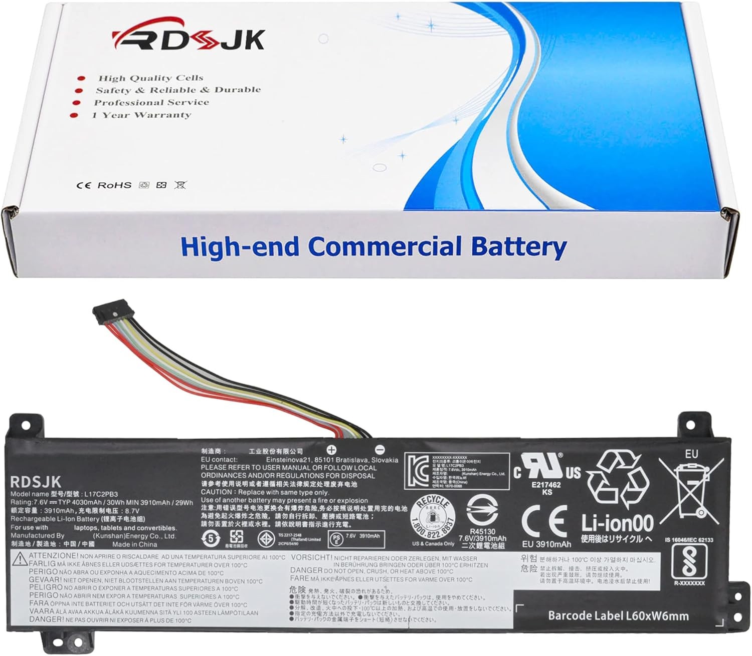L17C2PB3 L17L2PB3 L17M2PB3 Laptop Battery for Lenovo V130 15IGM V130 15IKB V330