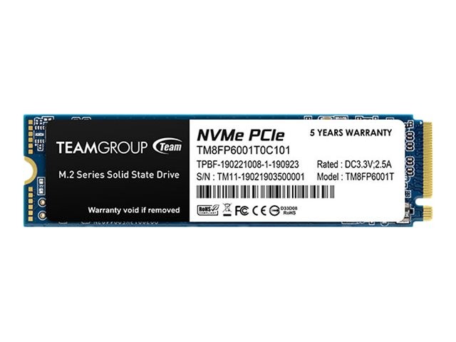 Team Group MP33 SSD 1 TB internal M.2 2280 PCIe 3.0 x4 (NVMe) TM8FP6001T0C101