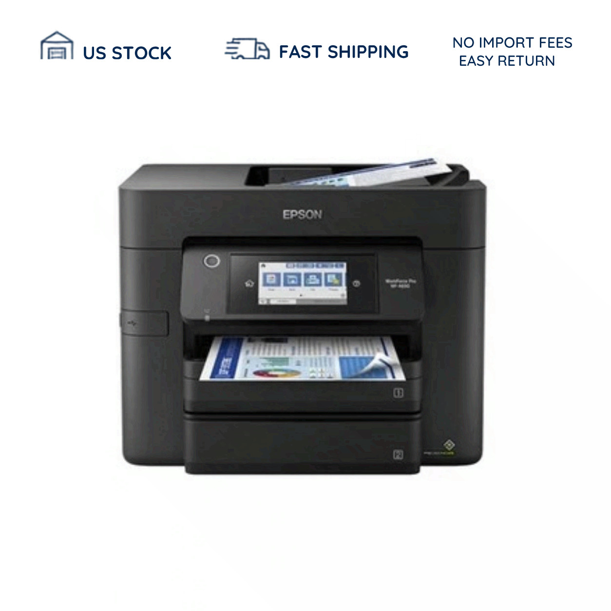 Epson WorkForce Pro WF-4820 Wireless Printer Duplex Scan Copy ADF
