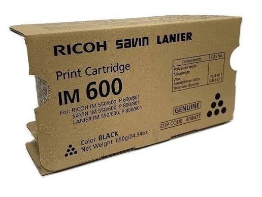 (No-Tariff) Ricoh IM 600 Black Toner Print Cartridge 418477 OEM IM 550 600