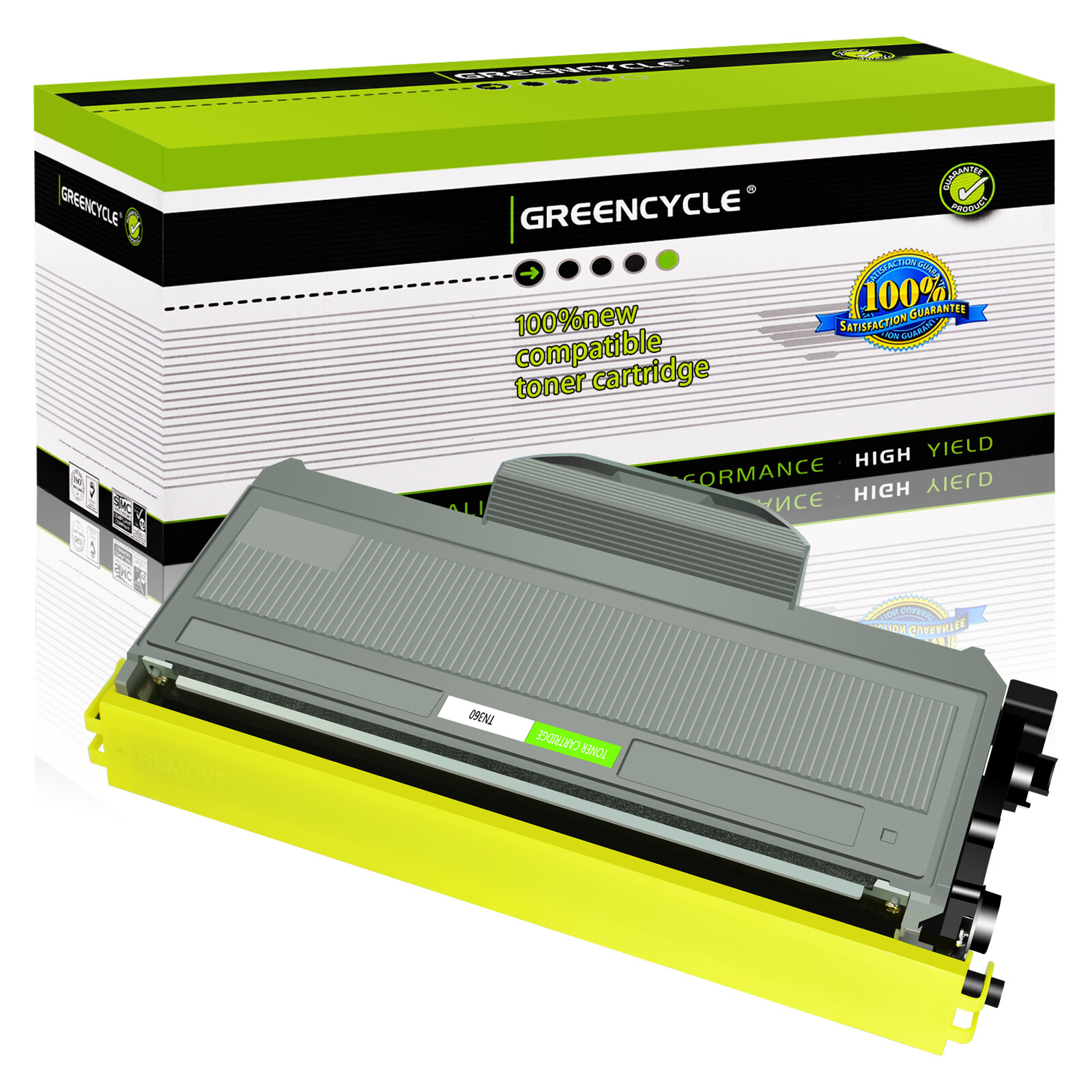 GREENCYCLE TN360 Toner & DR360 Drum Fits for Brother DCP-7030 DCP-7040 DCP-7045N