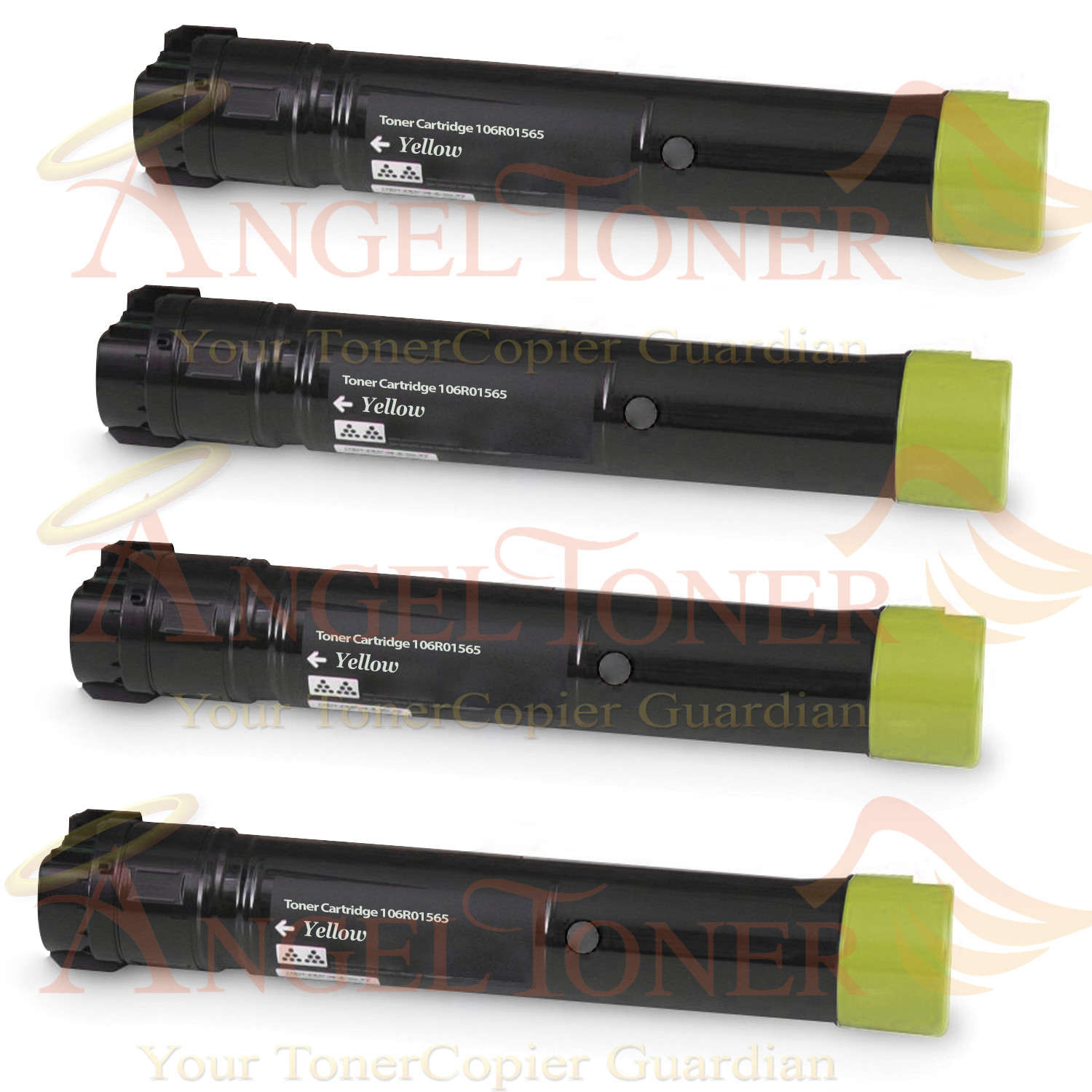 4pcs Yellow Toner Cartridge High Capacity For Xerox Phaser 7800 Series 106R01565