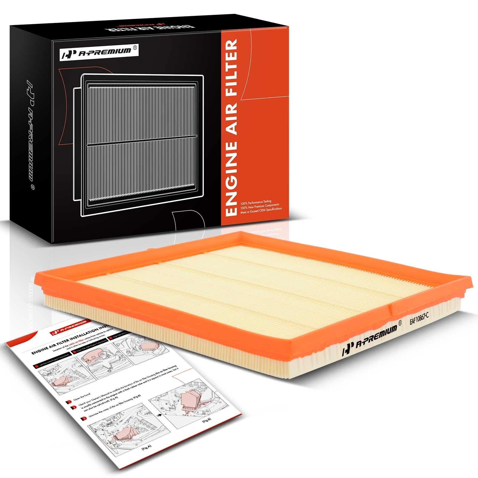 A-Premium Engine Air Filter Compatible with Cadillac SRX 2010-2016 & Saab... 