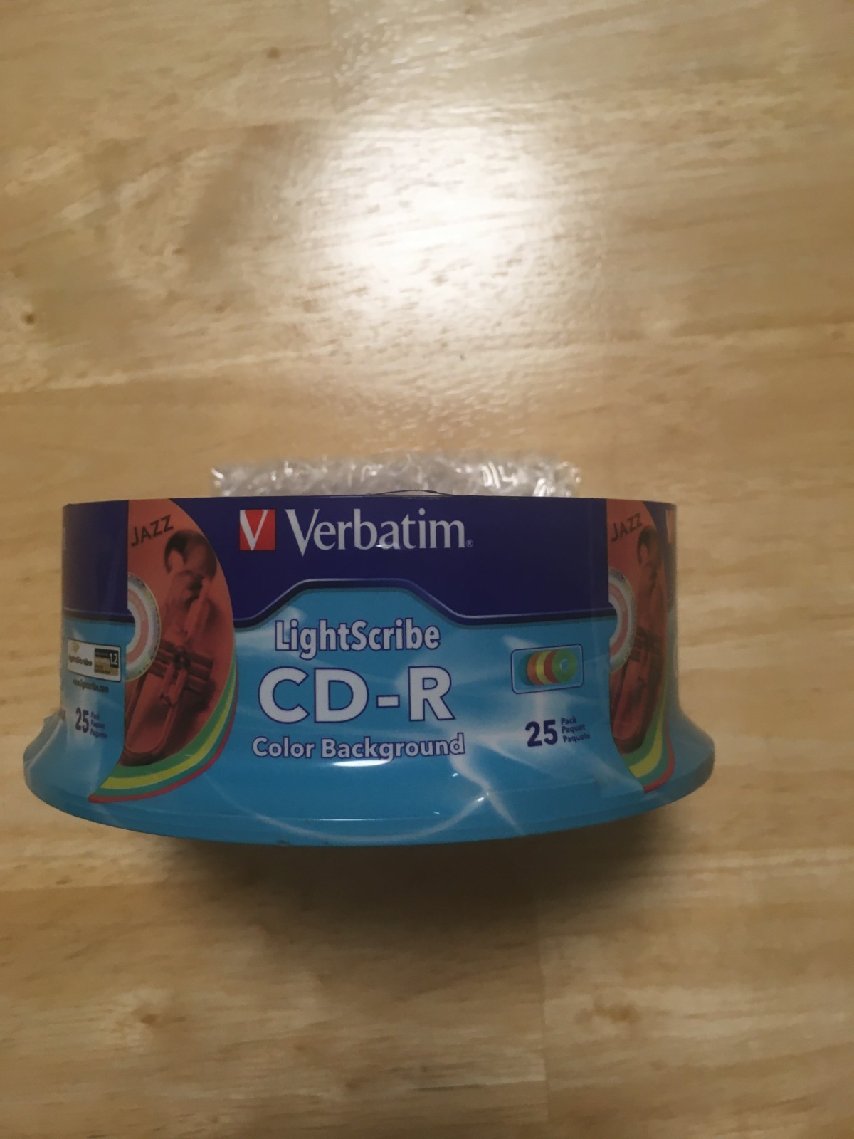 Lightscribe NEW Verbatim Digital CD-R 25 Pack Recordable Color Background SEALED