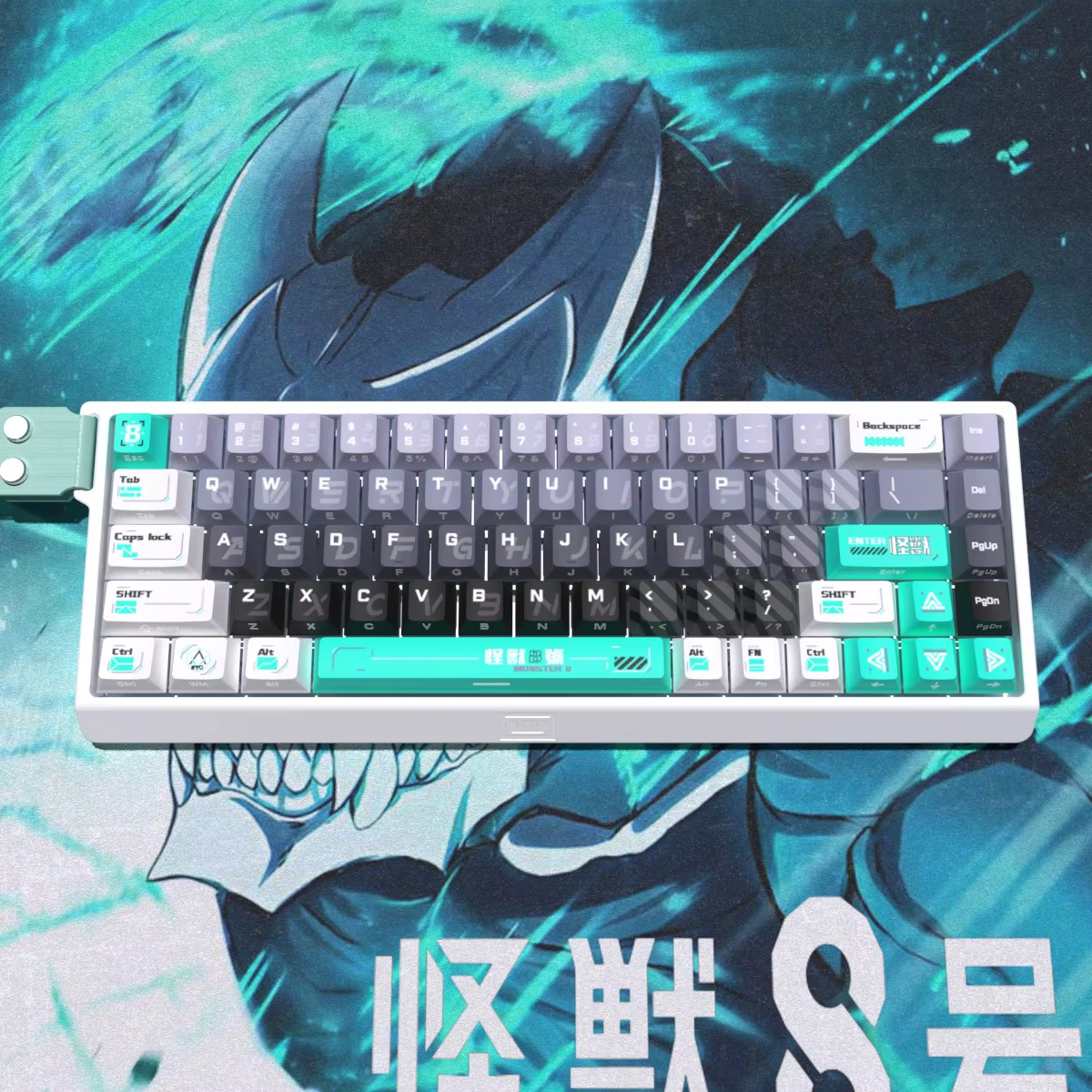 135 Keys Monster PBT Keycaps Side Print Shine Through Cherry Profile