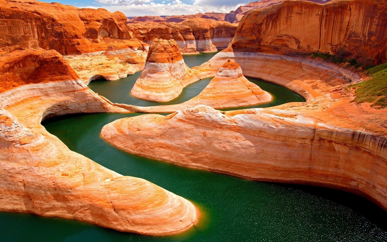 Landscape nature rock formation grand canyon river utah Custom Gaming Mat Desk