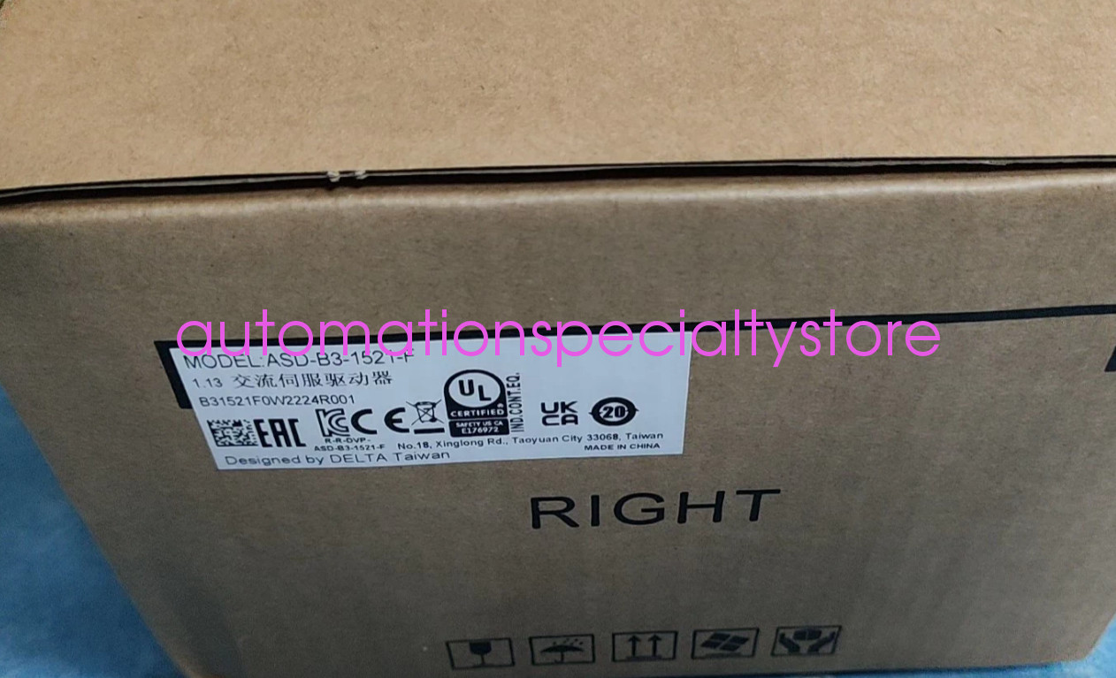1PCS NEW DELTA  ASD-B3-1521-F Servo driver shipping  Via DHL or Fedex