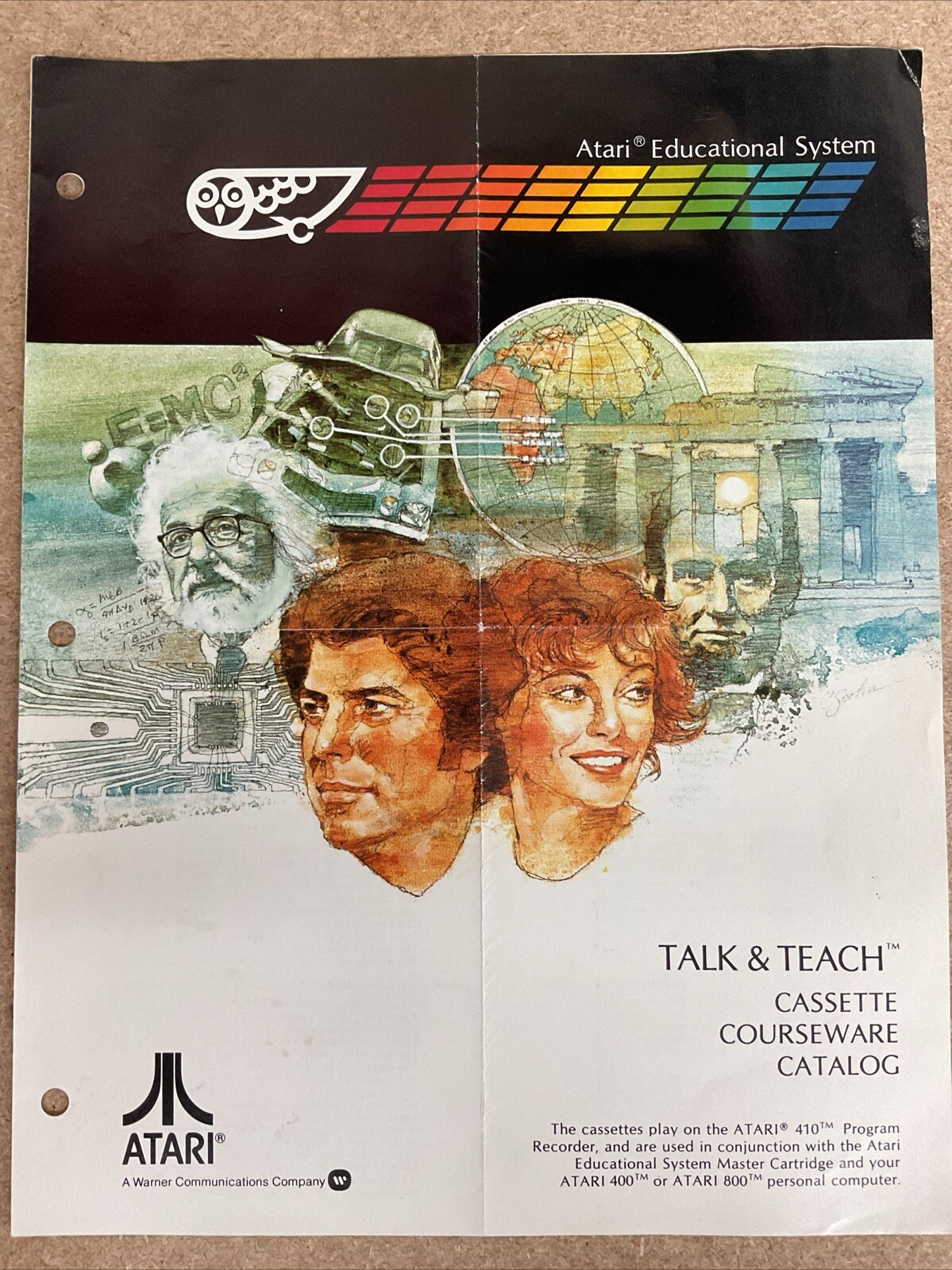 Atari Educational System Talk & Teach Cassette Courseware Catalog 1979