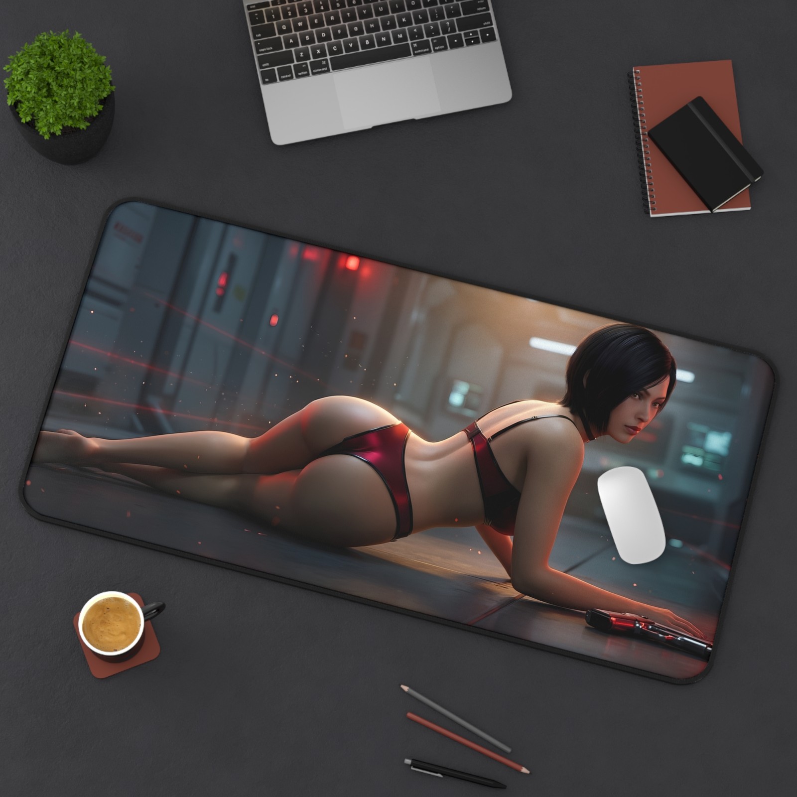 Ada Wong Desk Mat, Computer Desk Mat, Resident Evil Pad, Gamer Gift Desk Decor