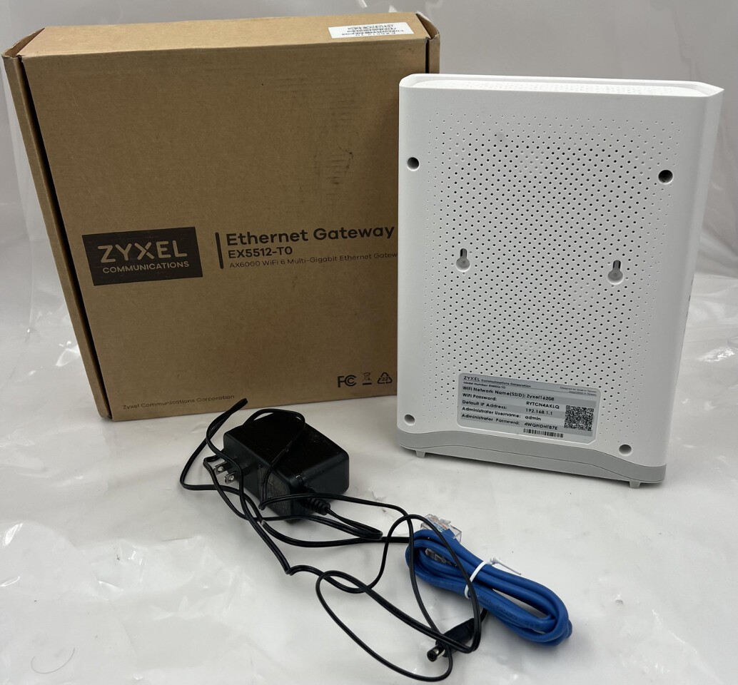 ZYXEL EX5512-T0 AX6000 WIRELESS ETHERNET GATEWAY WIFI 6 GIGABIT