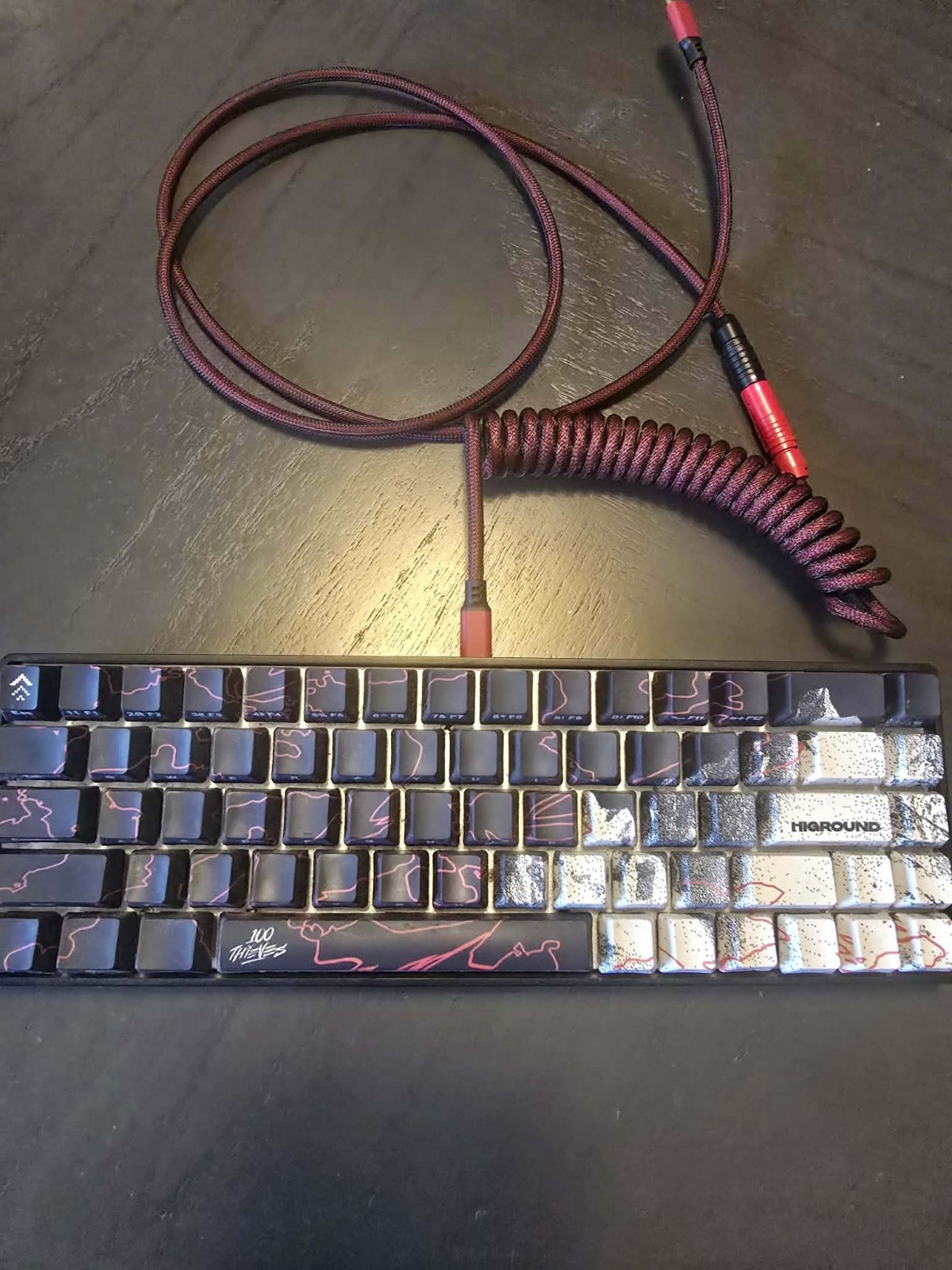 100 Thieves x Higround keyboard geostone