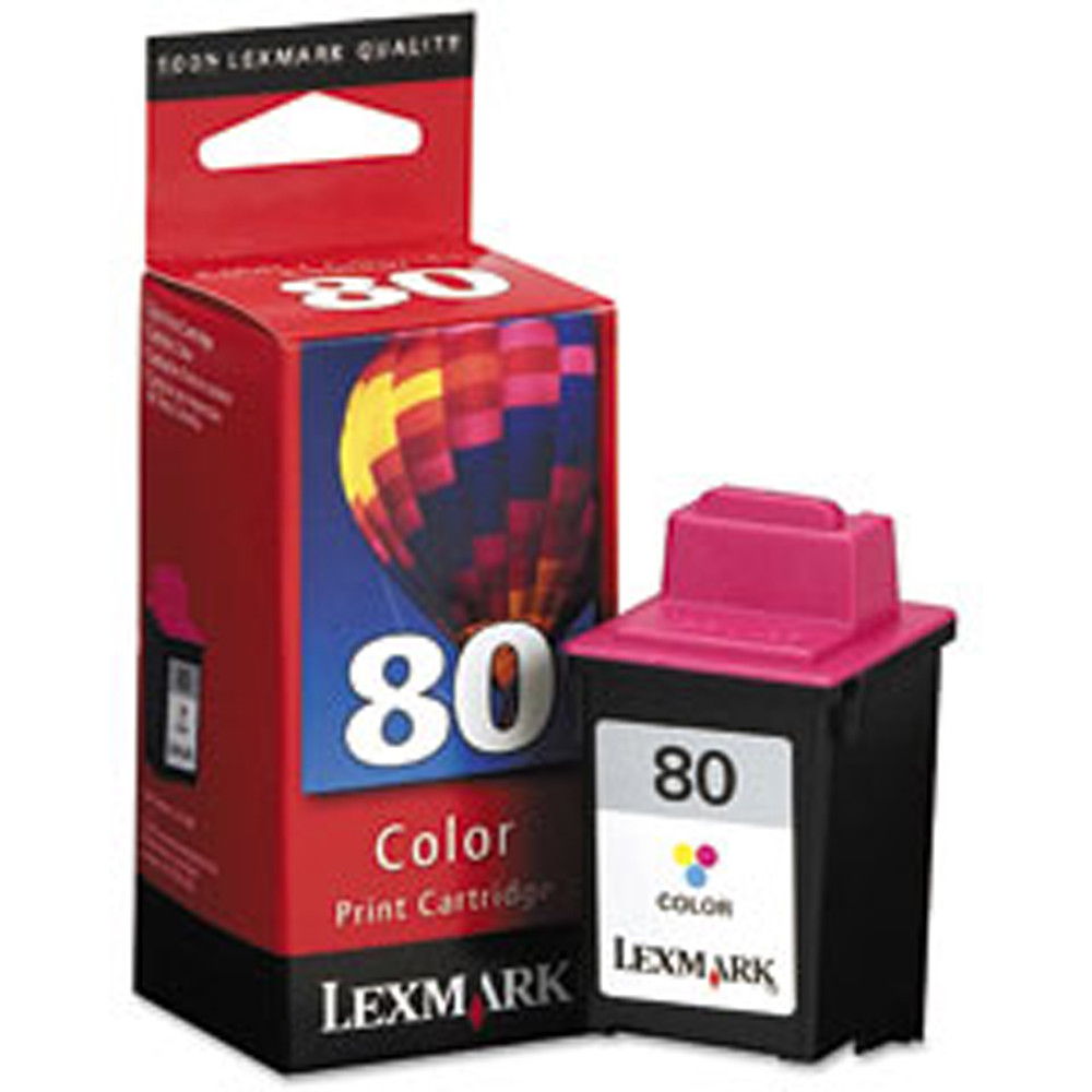 Lexmark 80 (12A1980) Color Ink Cartridge GENUINE NEW 