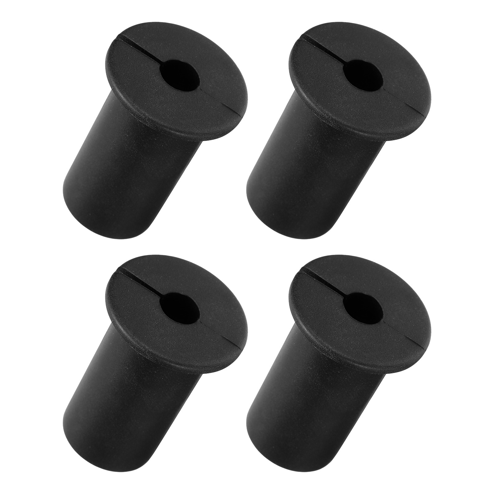 Wall Grommets for Cables 3/4 Inch Cable with 7mm Hole Silicone Black,4Pcs