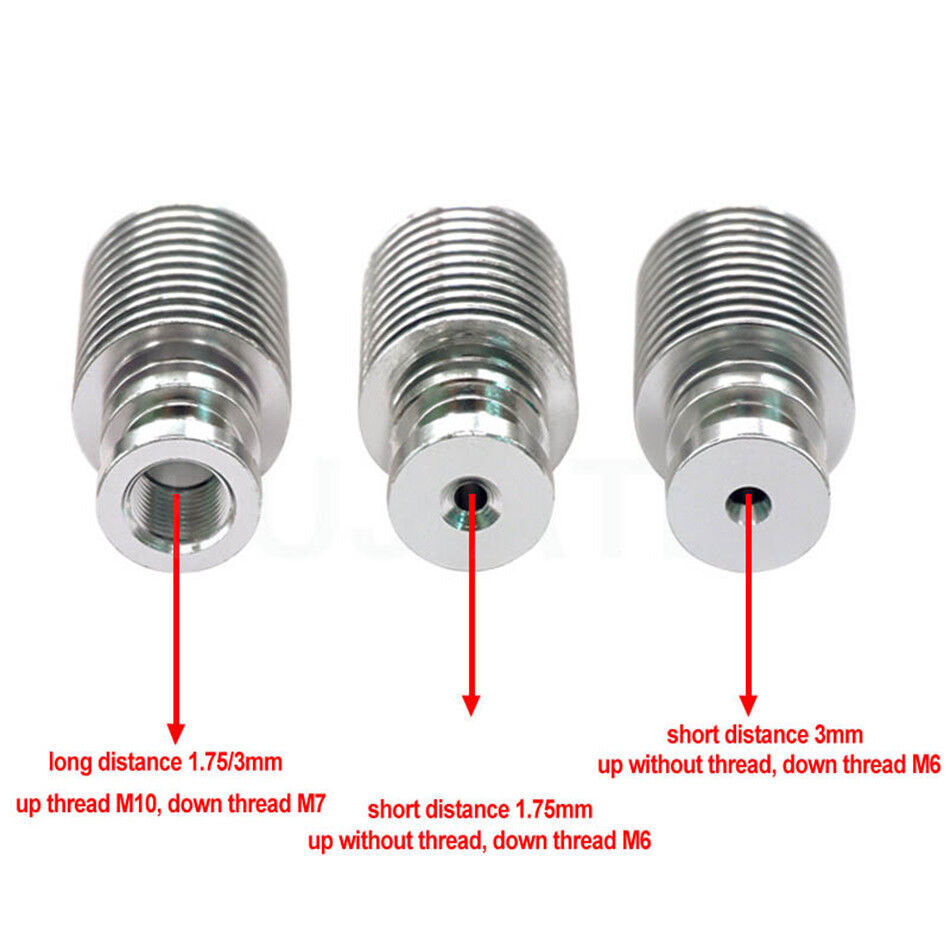 V6 Extruder Metal Heat Sink For 1.75/3mm J-Head Fit For 3D Printer Tools