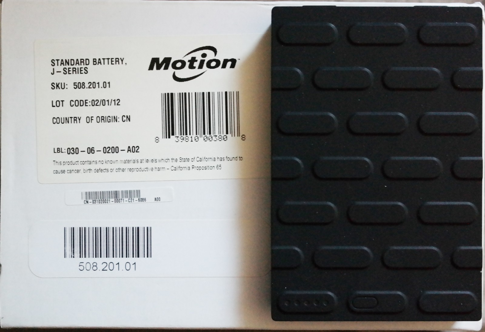 Motion Computing Genuine J3400 J3500 J3600 (BATKEX00L4) Battery  (NEW)