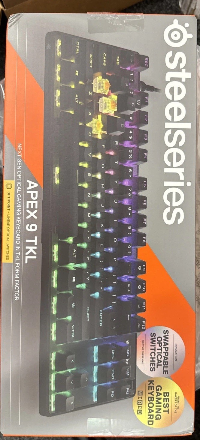 SteelSeries Apex 9 TKL 64847 Next Gen Gaming Keyboard TKL Form Factor Black New