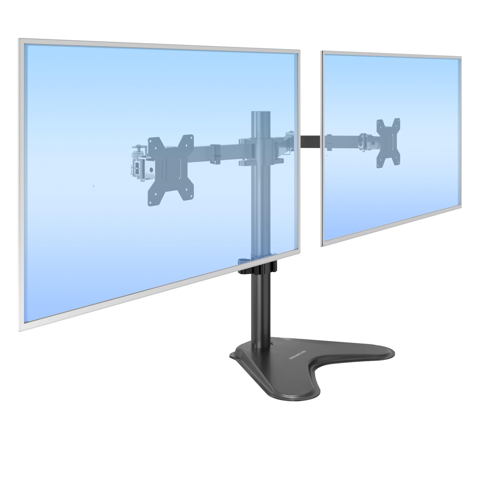 Mount-It Dual Monitor Stand, Premium Adjustable Desk Mount for 13–32 Inch Sc...