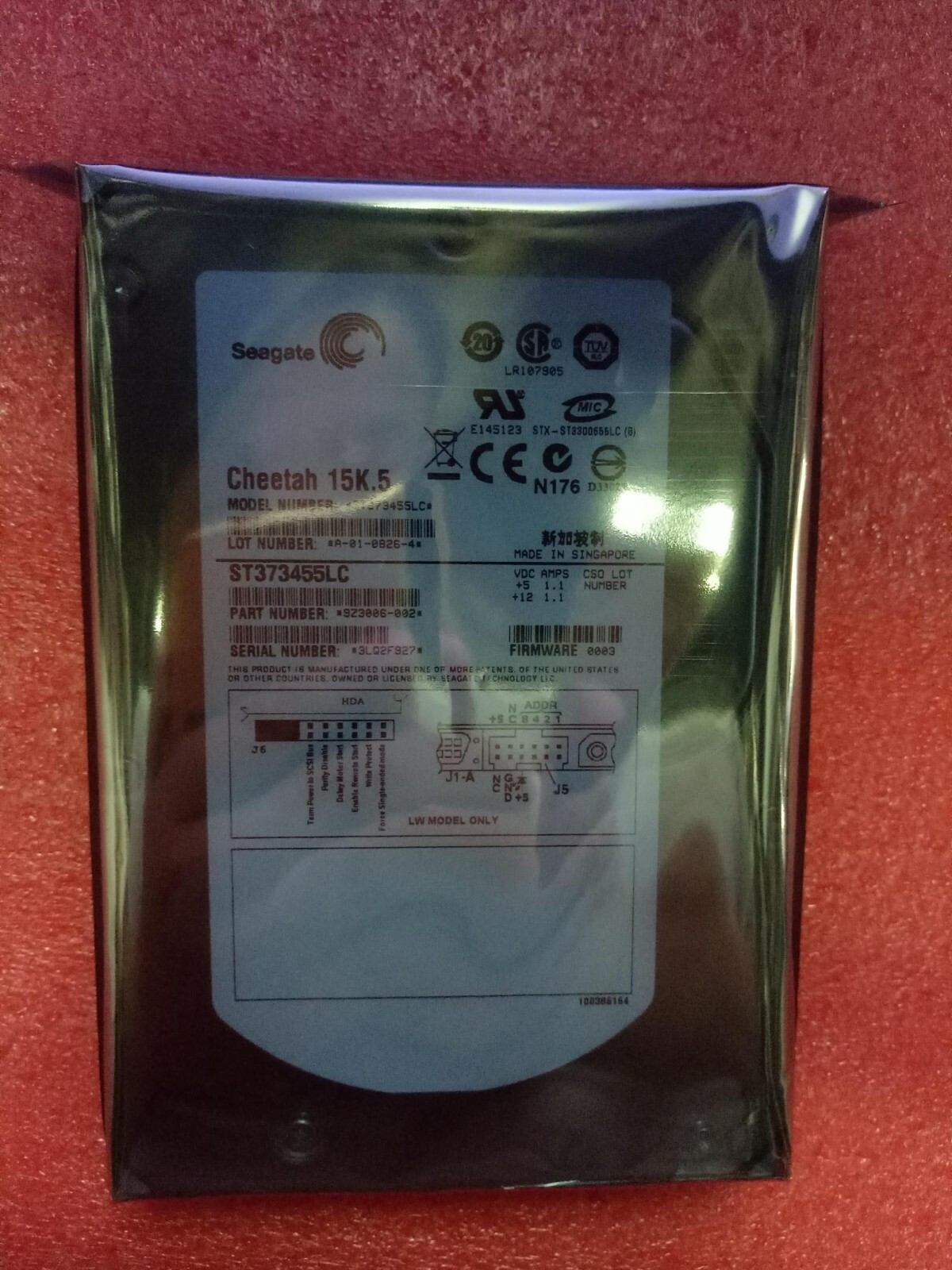 Seagate Cheetah 15K.5 73.4GB Internal 15000RPM 3.5" (ST373455LC) HDD