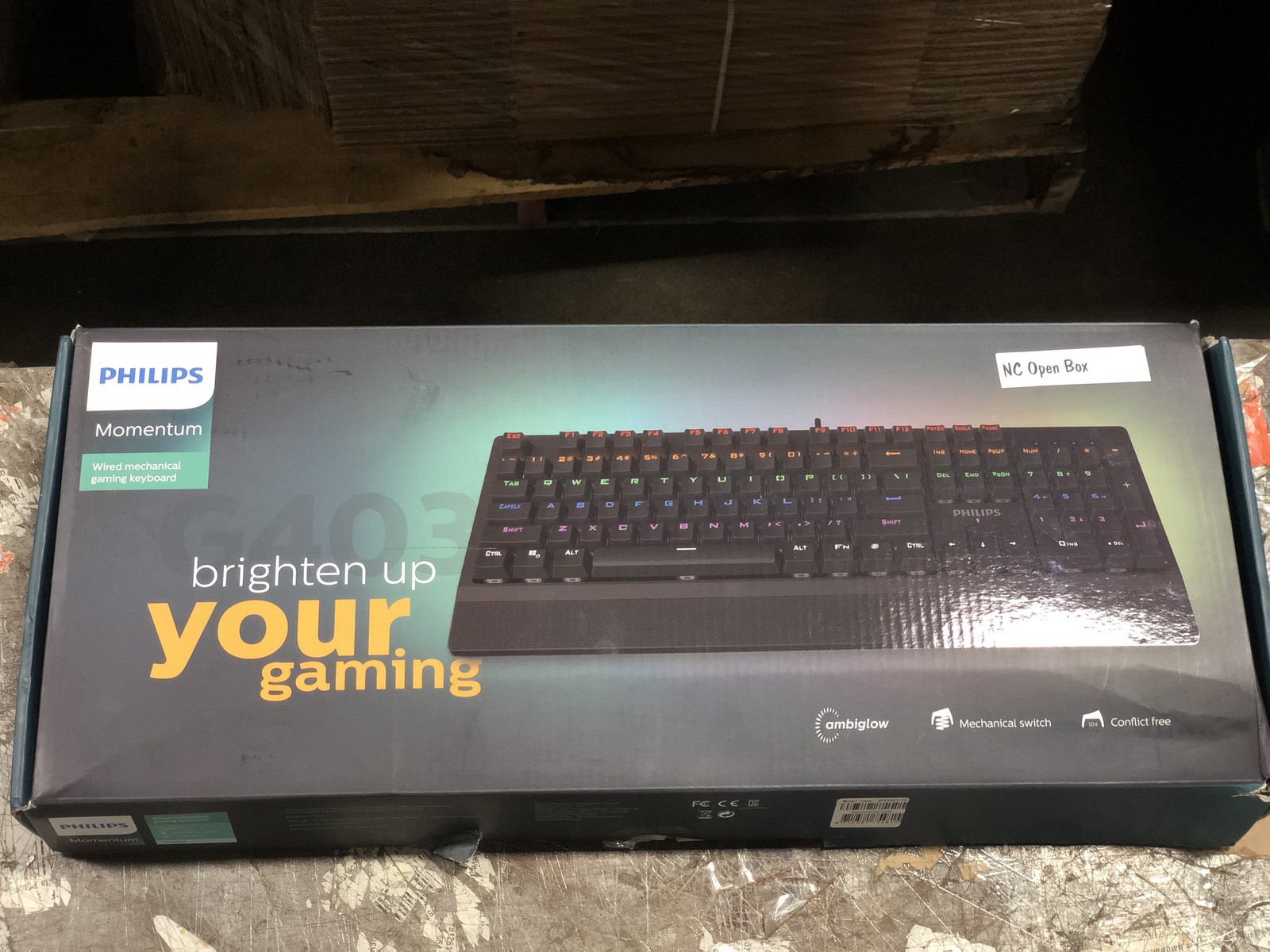Philips Corded Gaming Keyboard | RGB Ambiglow FX | Anti-Ghosting, N-Key Rollover