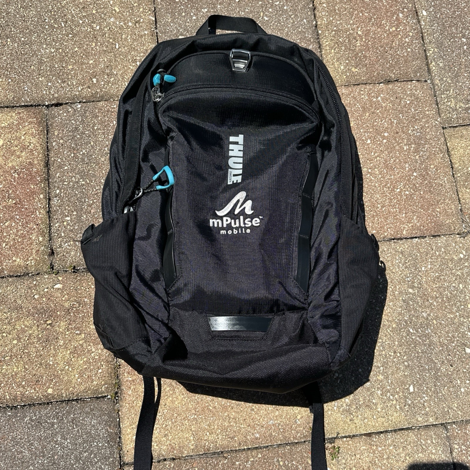 Thule EnRoute Strut Laptop Backpack Black Travel Casual Outdoors Zip Straps Logo