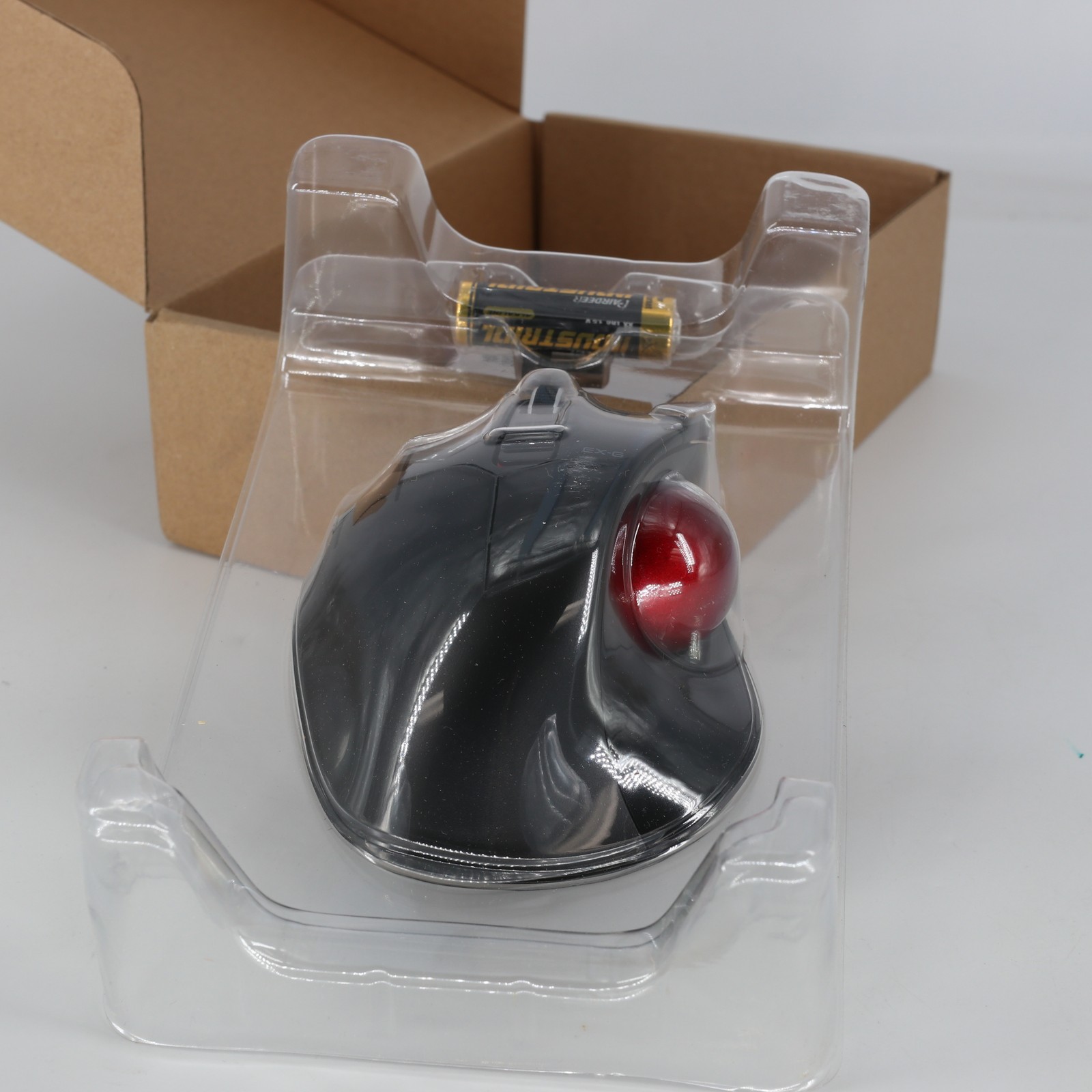 Elecom EX-G Left-Handed Trackball Mouse Black Wireless Ergonomic - M-XT4DRBK-G O