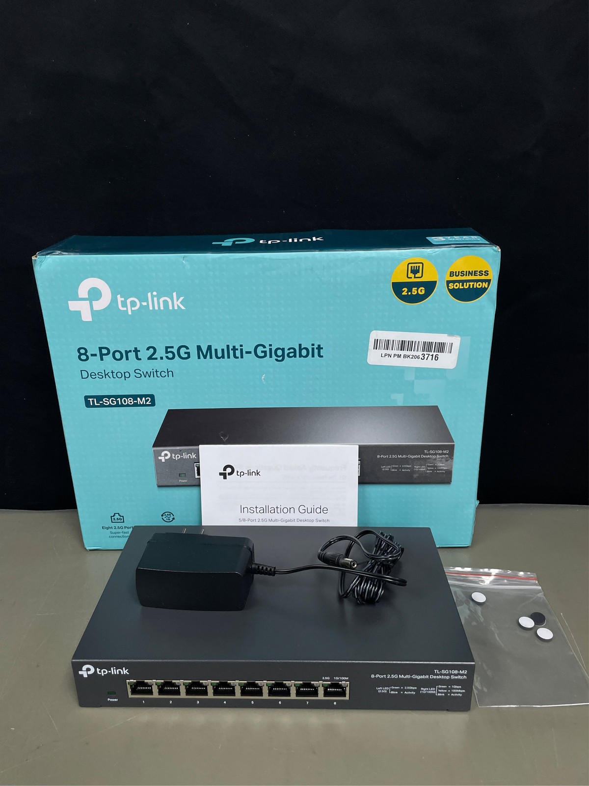 TP-Link TL-SG108-M2 8-Port Multi-Gigabit Unmanaged Network Switch