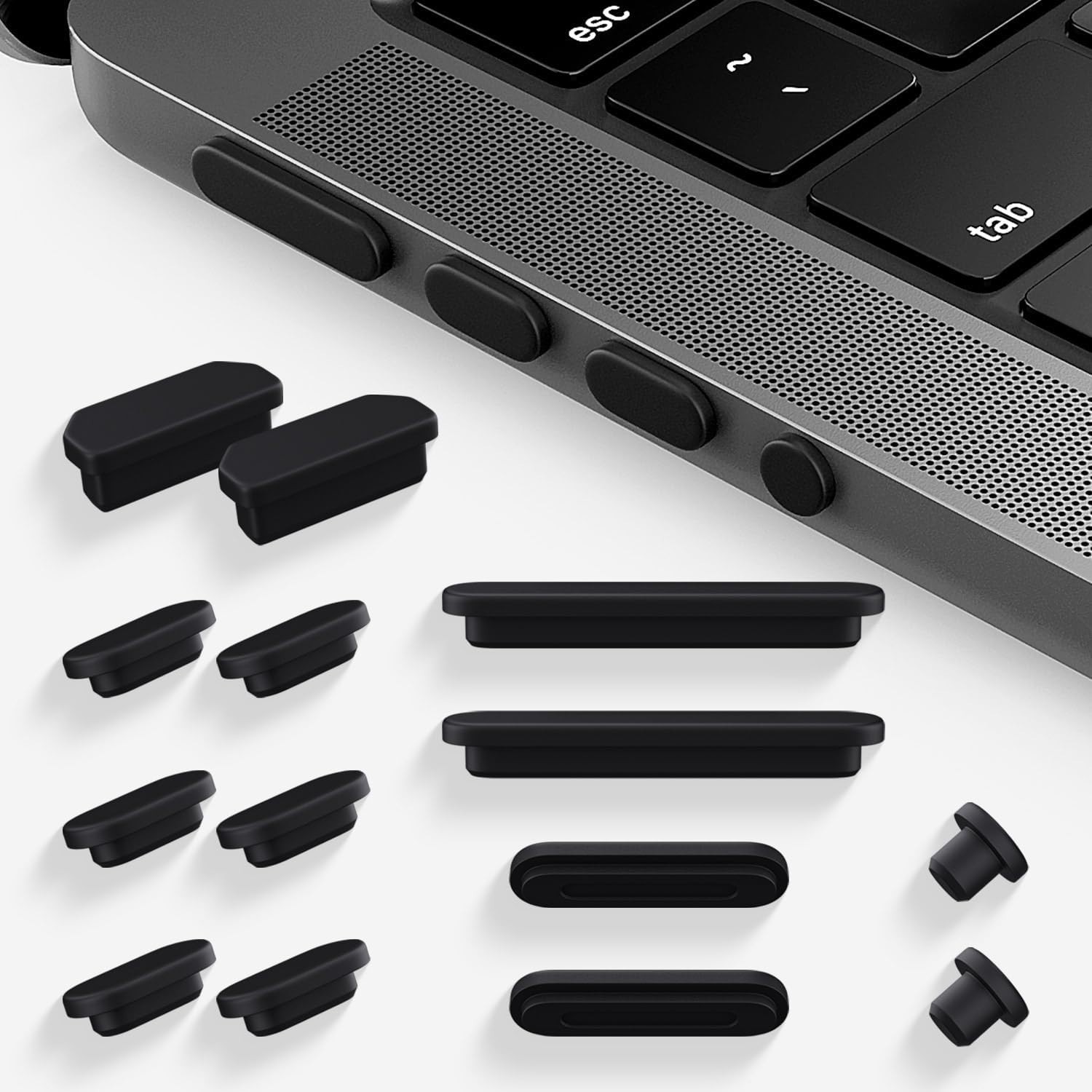 14 Pcs anti Dust Plug Cover Accessories for 2025-2021 Macbook Pro 14" 16" M5 M4 