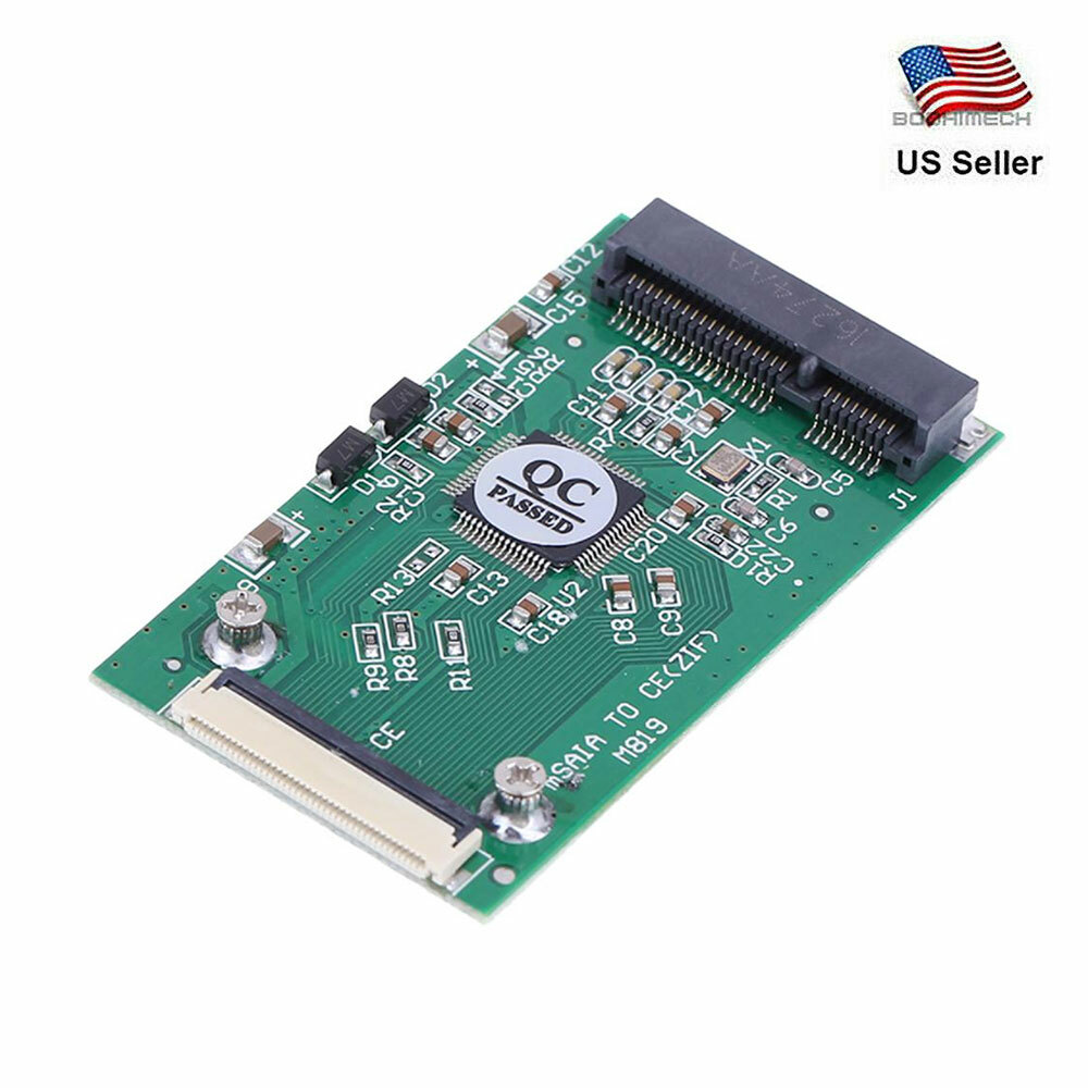 1.8 inch Mini mSATA PCI-E SSD to 40pin ZIF CE Cable Adapter Card