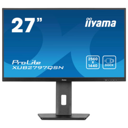 IIYAMA 27" ProLite QHD 100Hz 1ms USB-C PD65W IPS 16:9 Monitor XUB2797QSN-B2