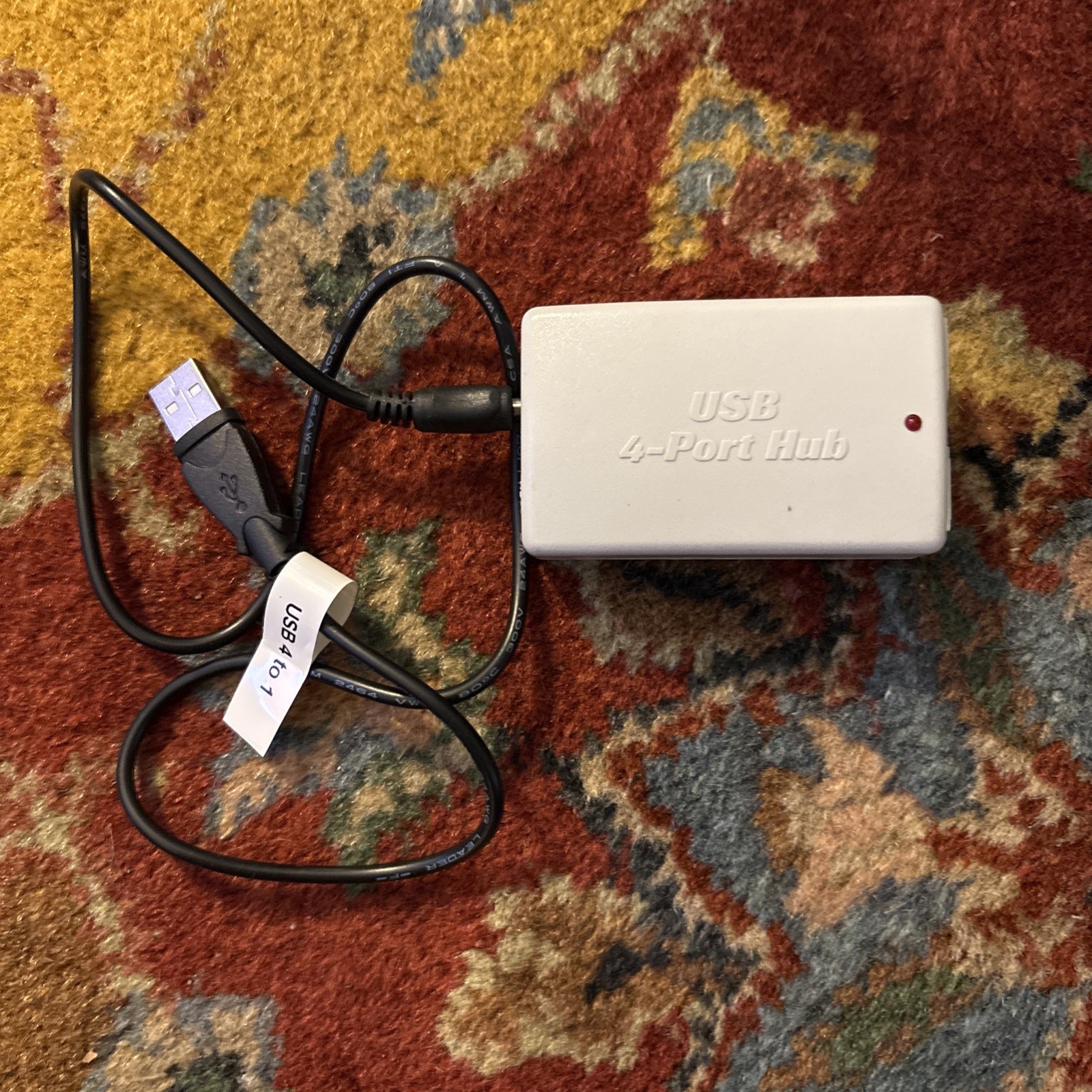 USB 4-port Hub F5u014-OE W/std USB A2.0 Plug To USB B2.0, 2’ Plug Adp Cable