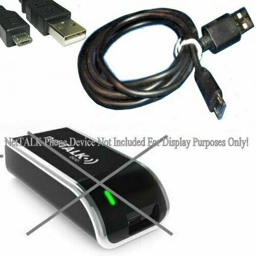 Power Cable 3A USB 6FT Cable Cord FITS NetTalk DUO II Phone Device Buy More Save
