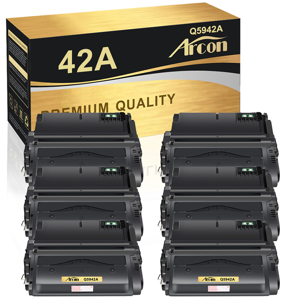 6PK High Yield Q5942A 42A Toner Compatible With HP LaserJet 4200 4250 4300 4350