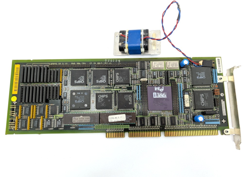 Nixdorf PMS 386 CPU Intel i386DX-16 ISA Industrial Single Board Computer SBC
