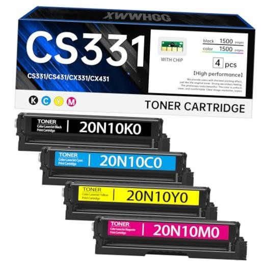 CS331 CX331 Toner Cartridge - 4-Pack CS331-4PK