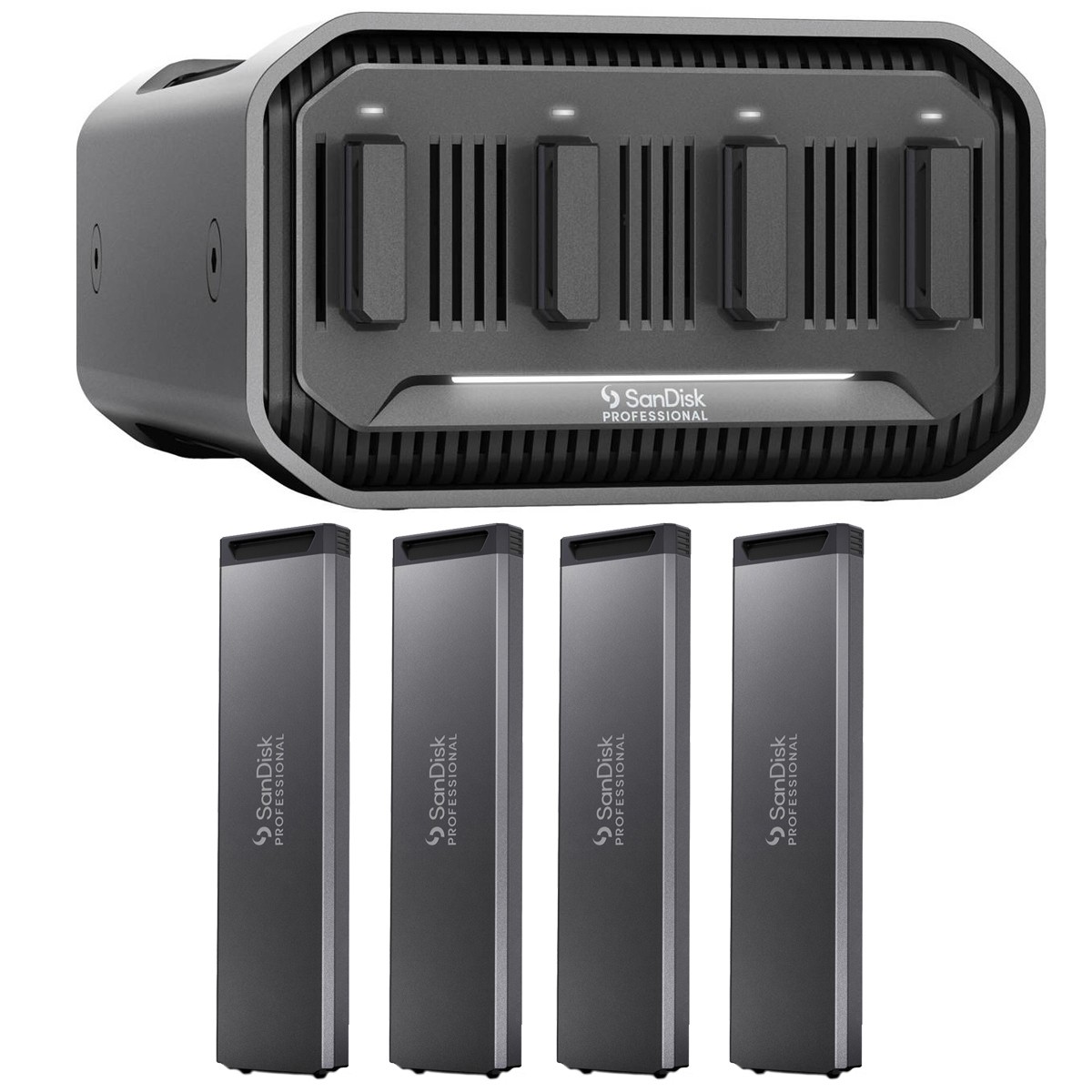 SanDisk PRO-BLADE STATION SSD Desktop Enclosure, Bundle with 4x PRO-BLADE 1TB Ul