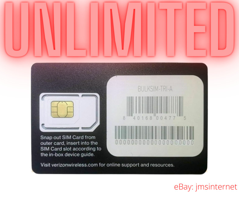 Verizon Unlimited Data SIM 4G LTE | truly unlimited $90 Monthly | Verizon