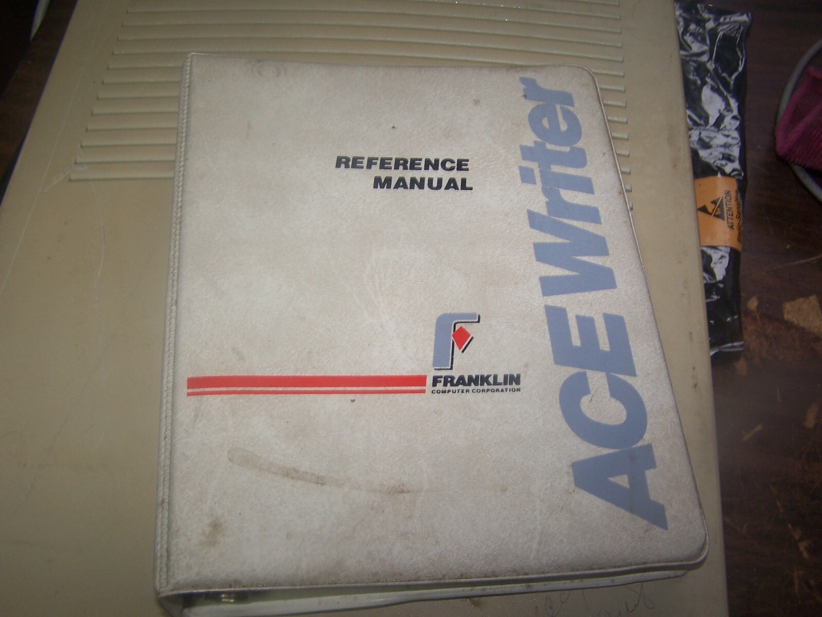 Vintage Franklin AceWriter Apple II compatible Software in Binder