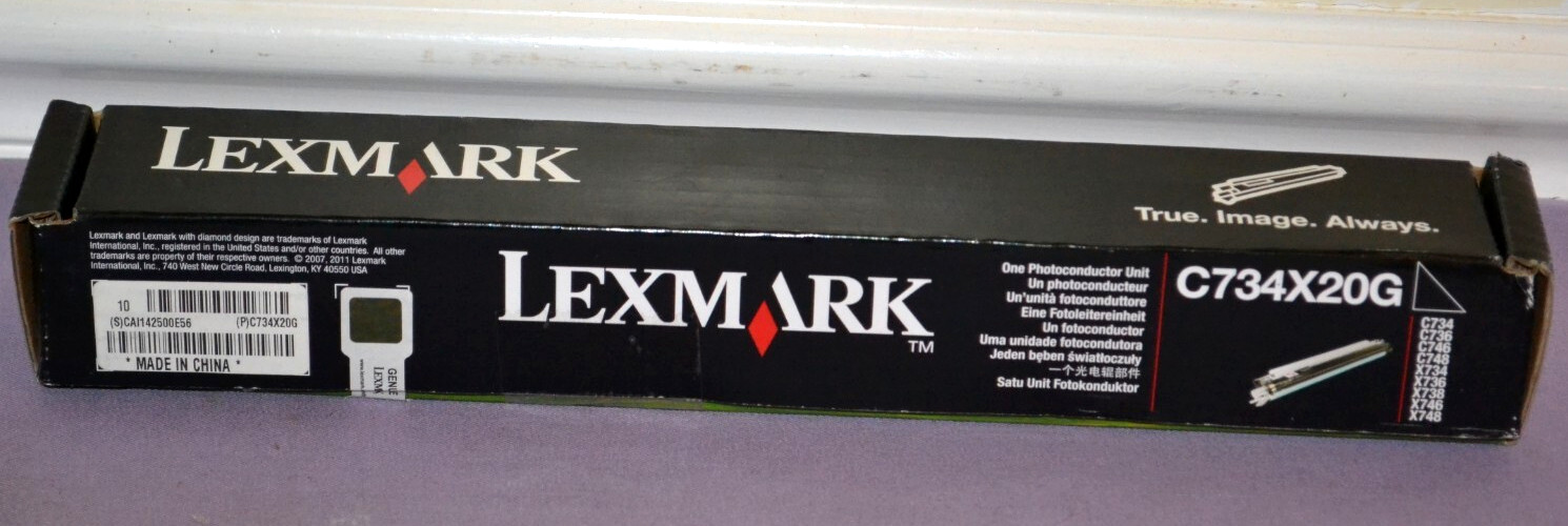 Lexmark C734X20G Photoconductor Unit Black 20K Page Yield for Lexmark X-734--New
