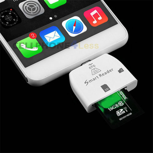 3 in 1 Multi-functional Micro USB Smart Card Reader Adapter For OTG Smartphone