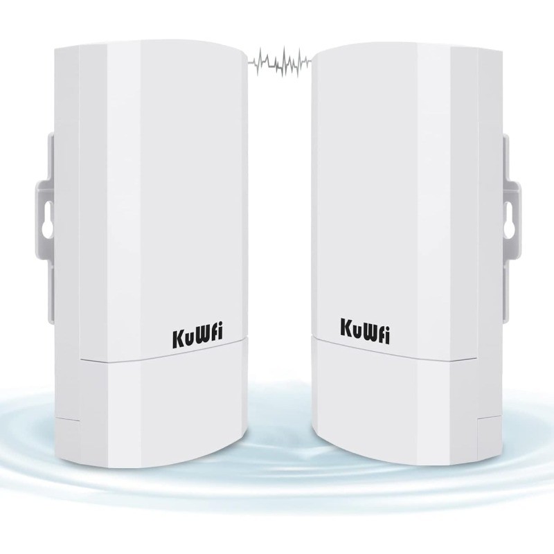 2-Pack 300Mbps Wireless Bridge Outdoor CPE WiFi Kit Point to Point