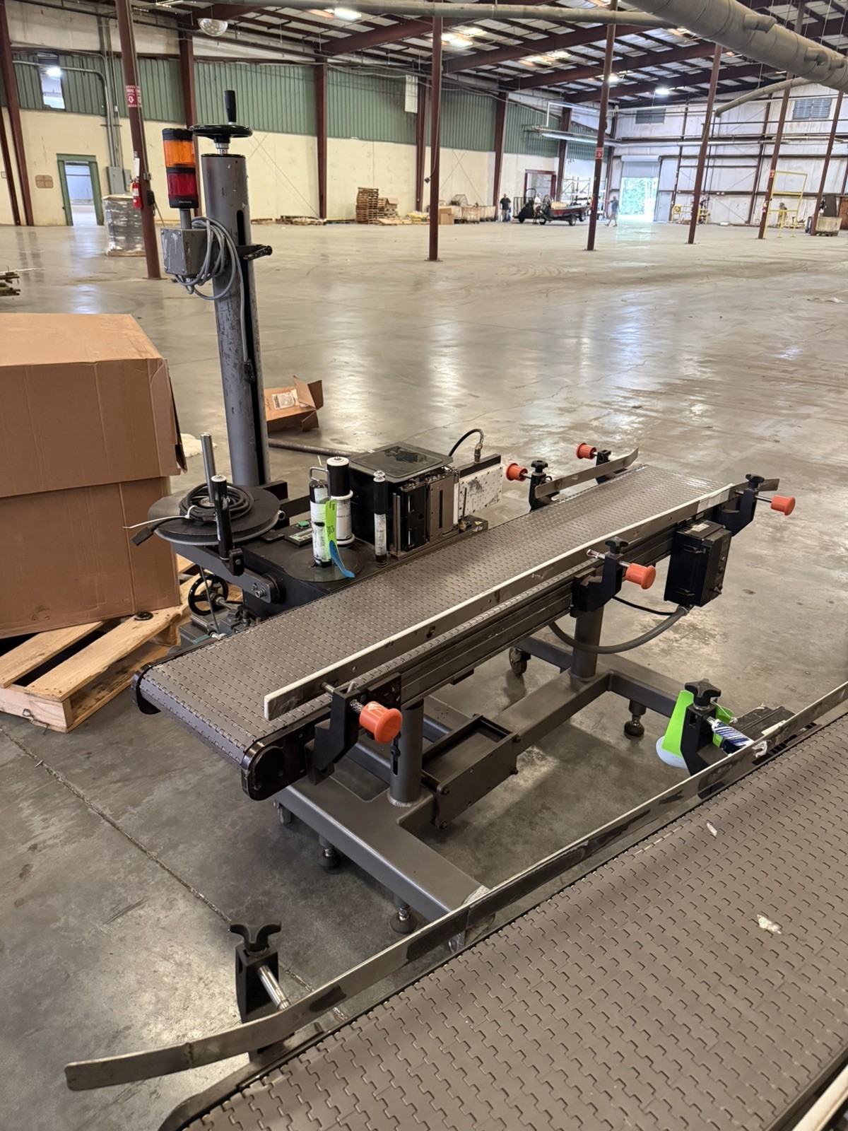 CTM Labeling System 3600-PA with Zebra ZE500 Printer (with conveyor)