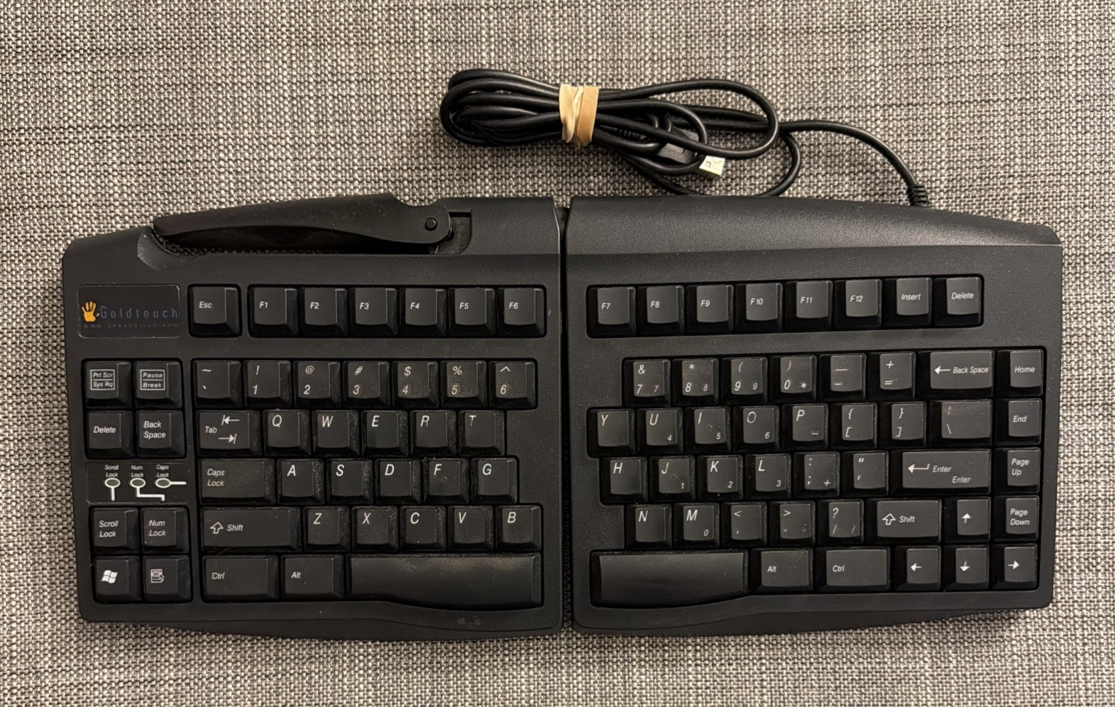 SKR-4200U KeyOvation Goldtouch USB Wired Ergonomic Split Keyboard GTN0077 Used