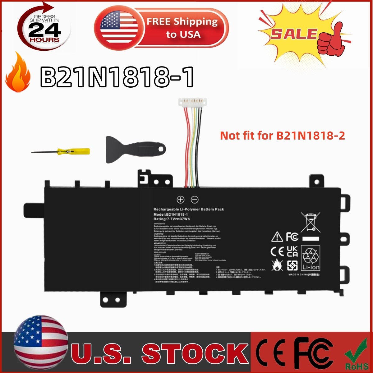 ✅C21N1818-1 Battery For ASUS VivoBook F512DA F512FA F512FB F512FJ F512FL F512JA