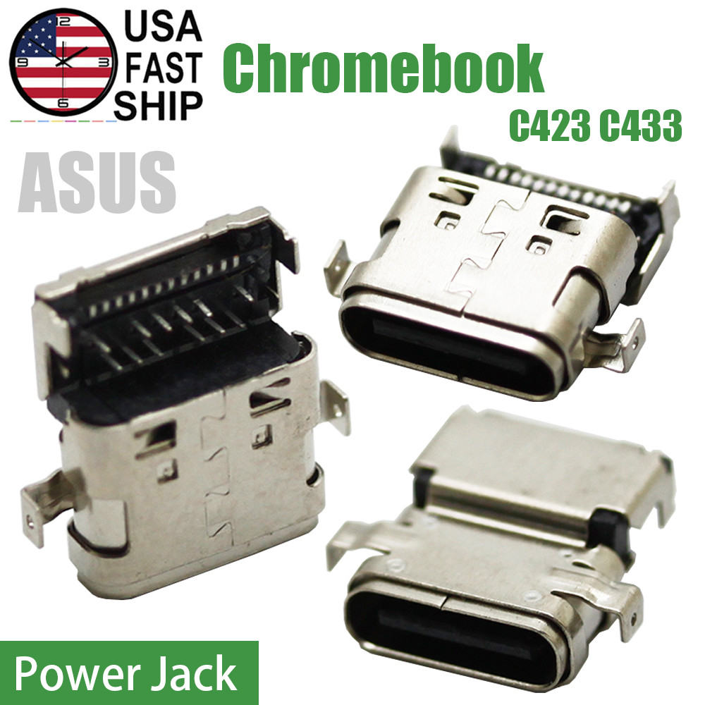 1-5X Power Jack Charging Port Dock For ASUS Chromebook Flip C433T C433TA C423N