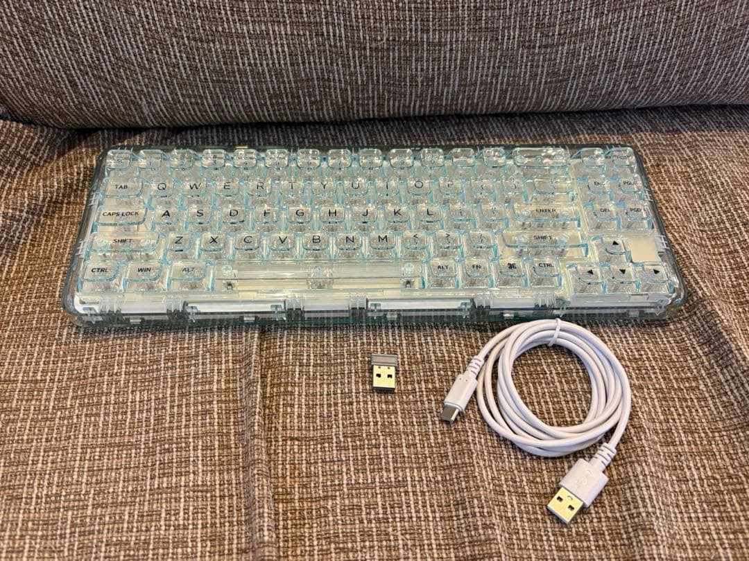 YUNZII X71 Crystal Ice Axis Mechanical Keyboard Clear JP