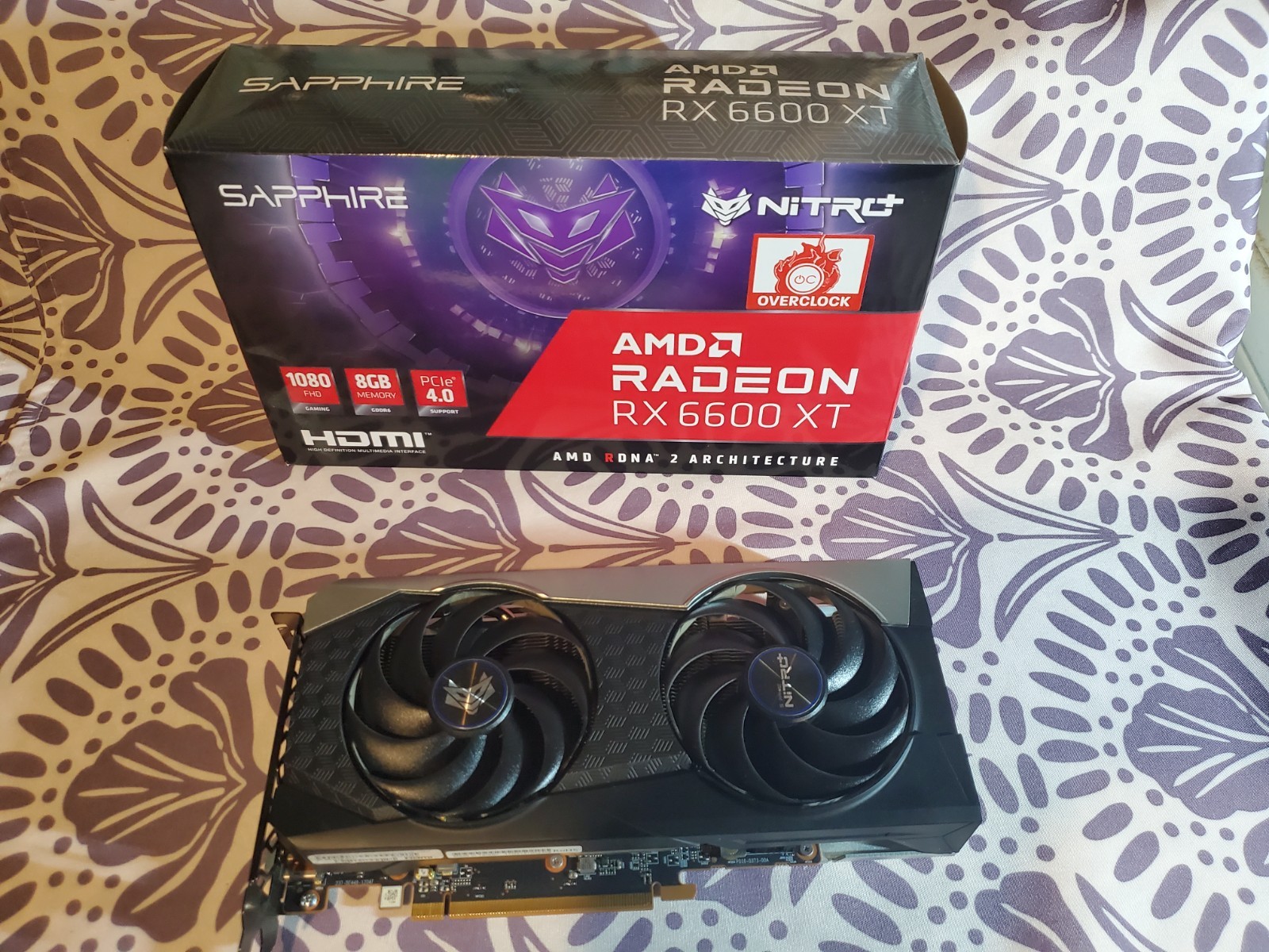 Sapphire NITRO+ AMD Radeon RX 6600 XT 8GB GDDR6 GPU Graphics Card Boxed