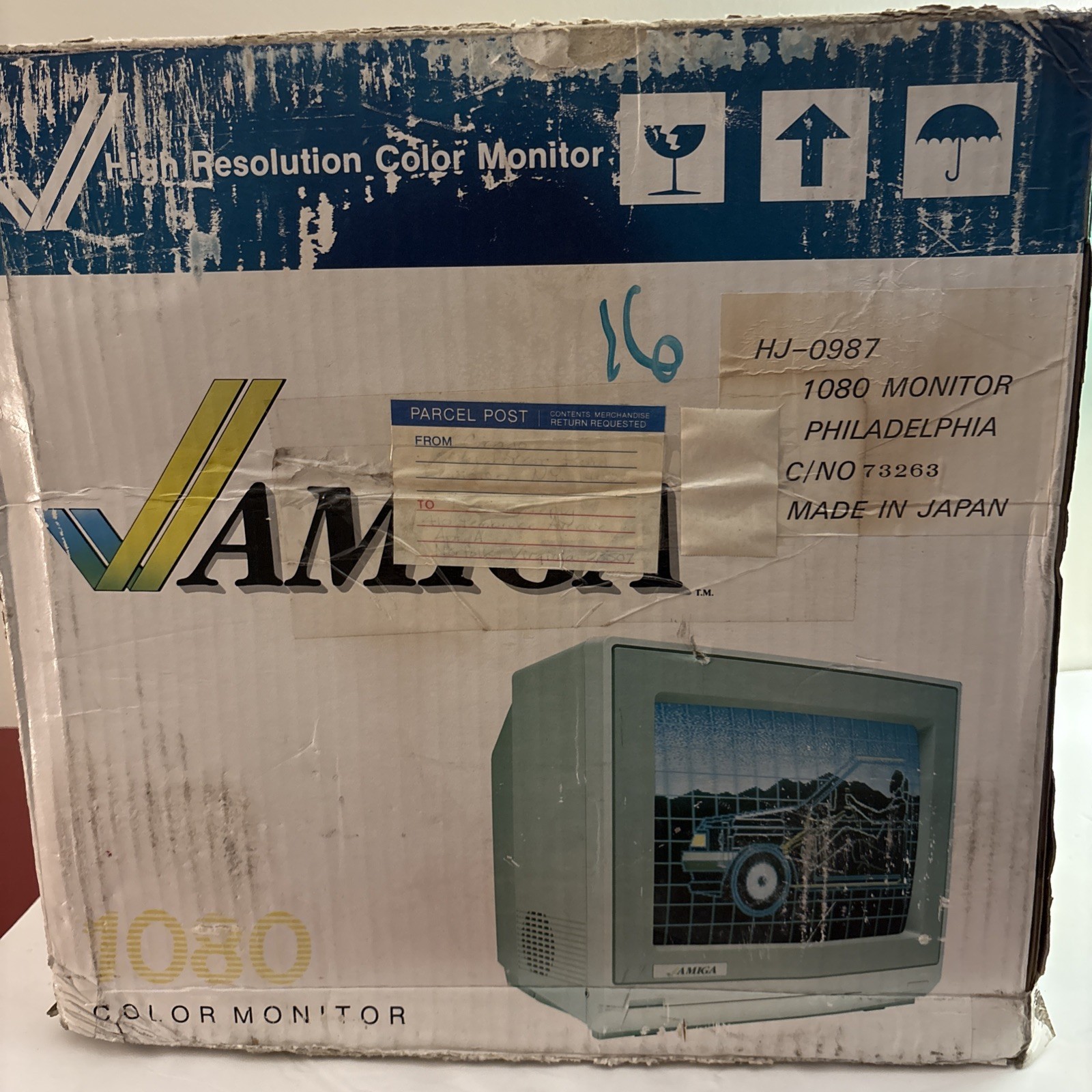 Commodore Amiga Video CRT Computer Monitor Model 1080 VERY RARE UNUSED IN BOX