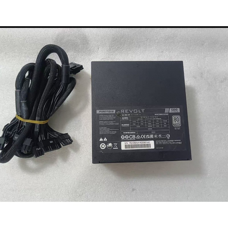 Phanteks REVOLT 1200W 80 Plus Platinum ATX3.0 Fully Modular PC Power Supply